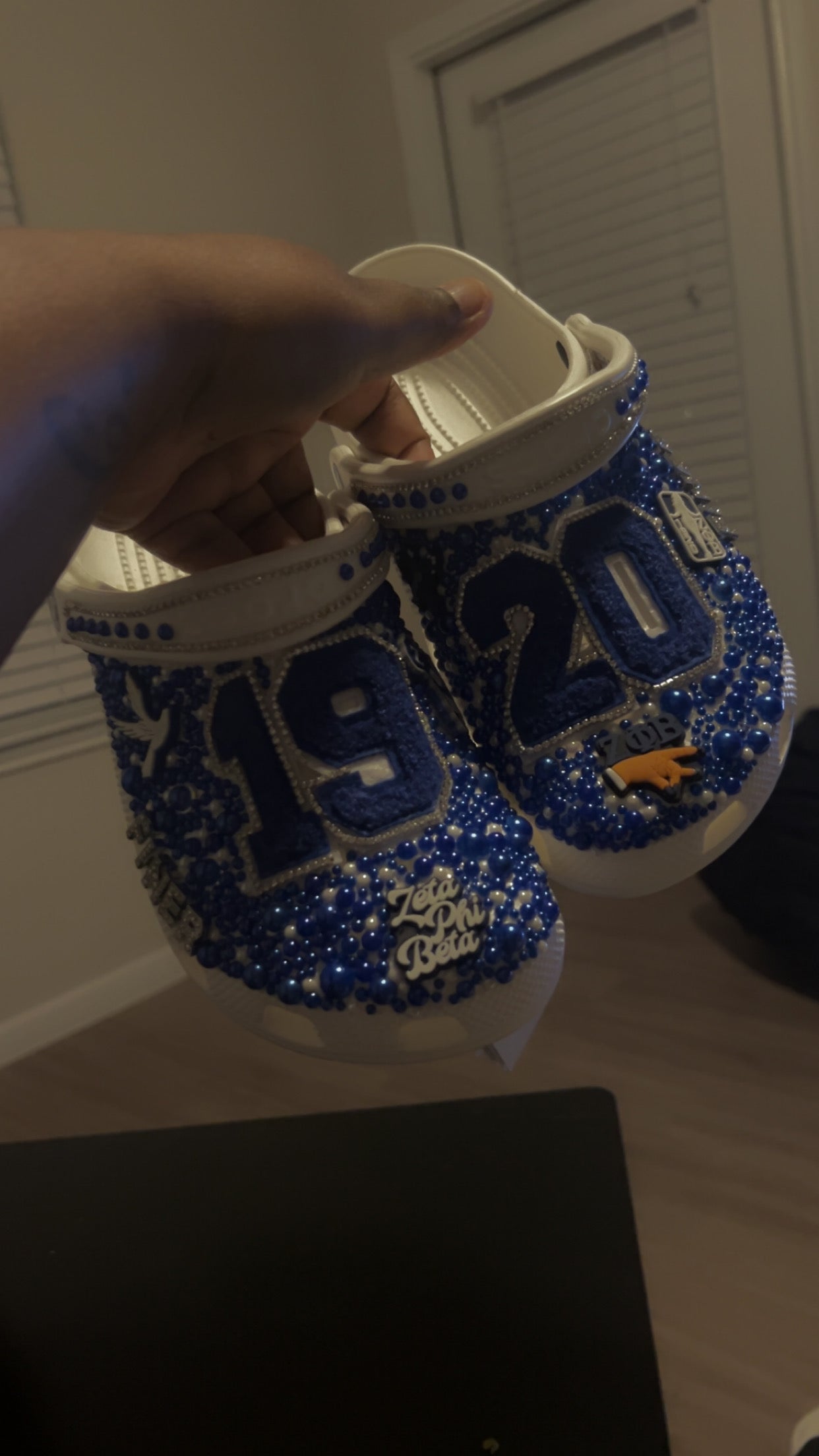 Zeta Sorority Inspired Crocs