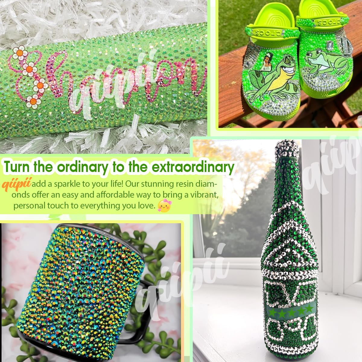 3mm-8mm Pink Flatback Pearls and Rhinestones m